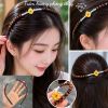 CÀI TÓC TRẦM HƯƠNG ĐÍNH CHARM HOA KÈM NGỌC TRAI - anh 1