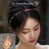CÀI TÓC TRẦM HƯƠNG ĐÍNH CHARM HOA KÈM NGỌC TRAI - anh 2