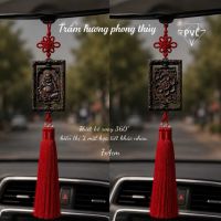 KHÁNH TREO DI LẶC TRẦM HƯƠNG XOAY 360° CẦU MAY MẮN, BÌNH AN, TÀI LỘC