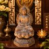 TƯỢNG ADIDA NGỒI TỎA HÀO QUANG, TRẦM HƯƠNG VN - anh 1