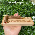 Bút Trầm Hương Việt Nam Hợp mênh phong thủy ( khắc tên miễn phí theo yêu cầu )